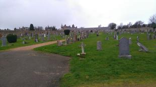 View across Bennochy Cemetery, Kirkcaldy, Fife